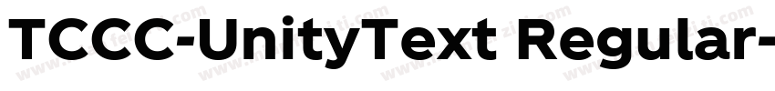 TCCC-UnityText Regular字体转换